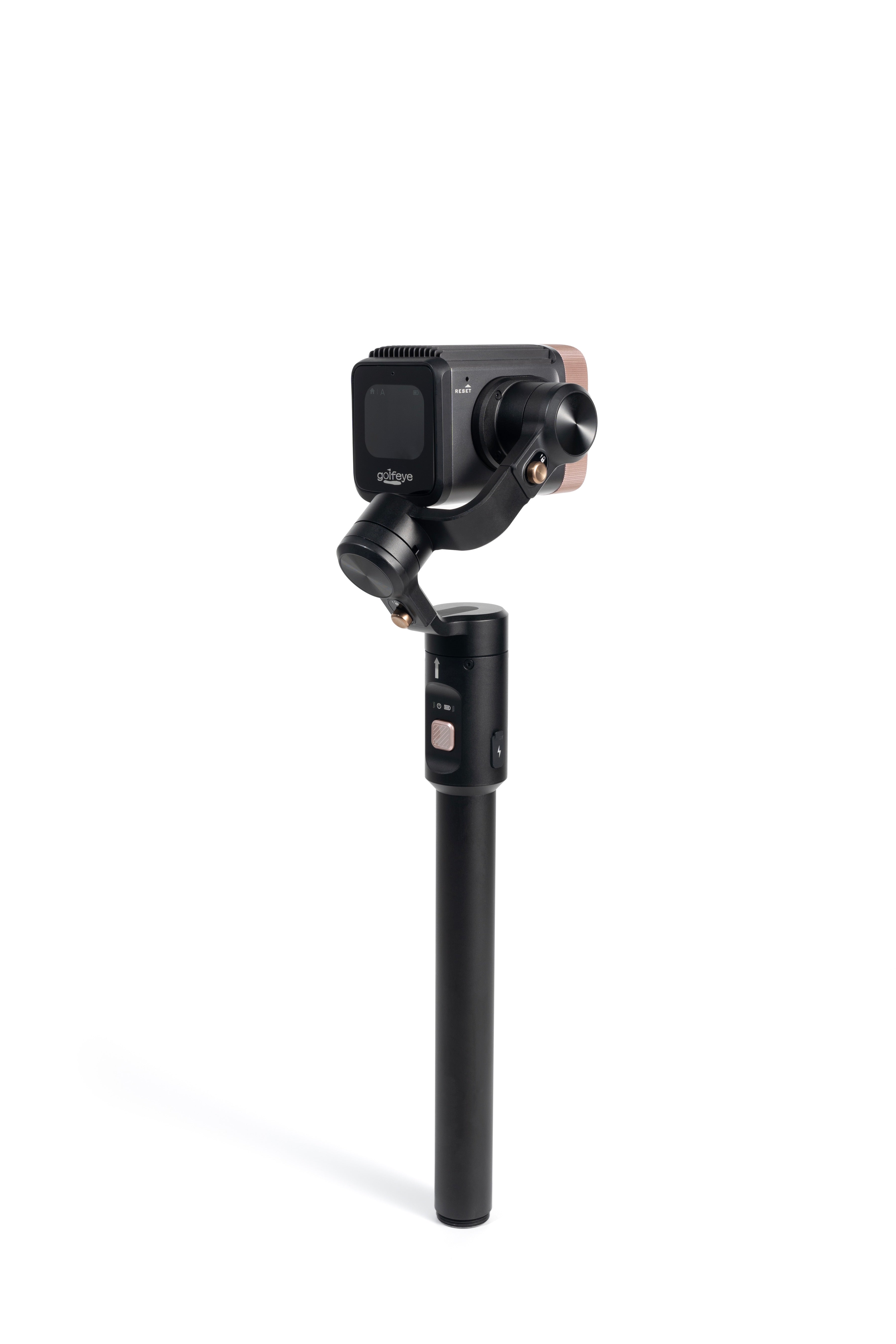 Golfeye handle with screen and lens side 45 degree full view