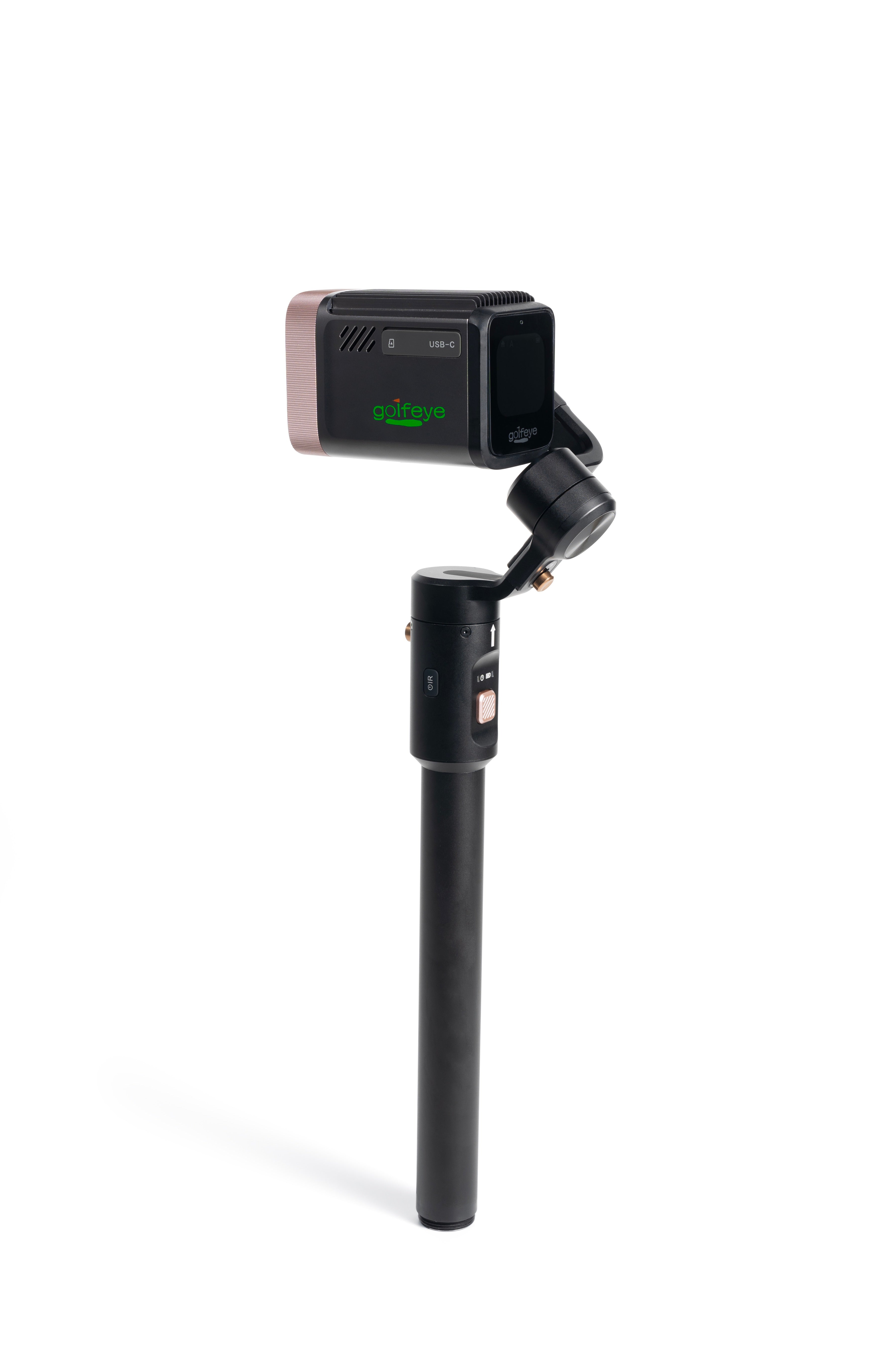 Golfeye handle screen side 45 degree full view